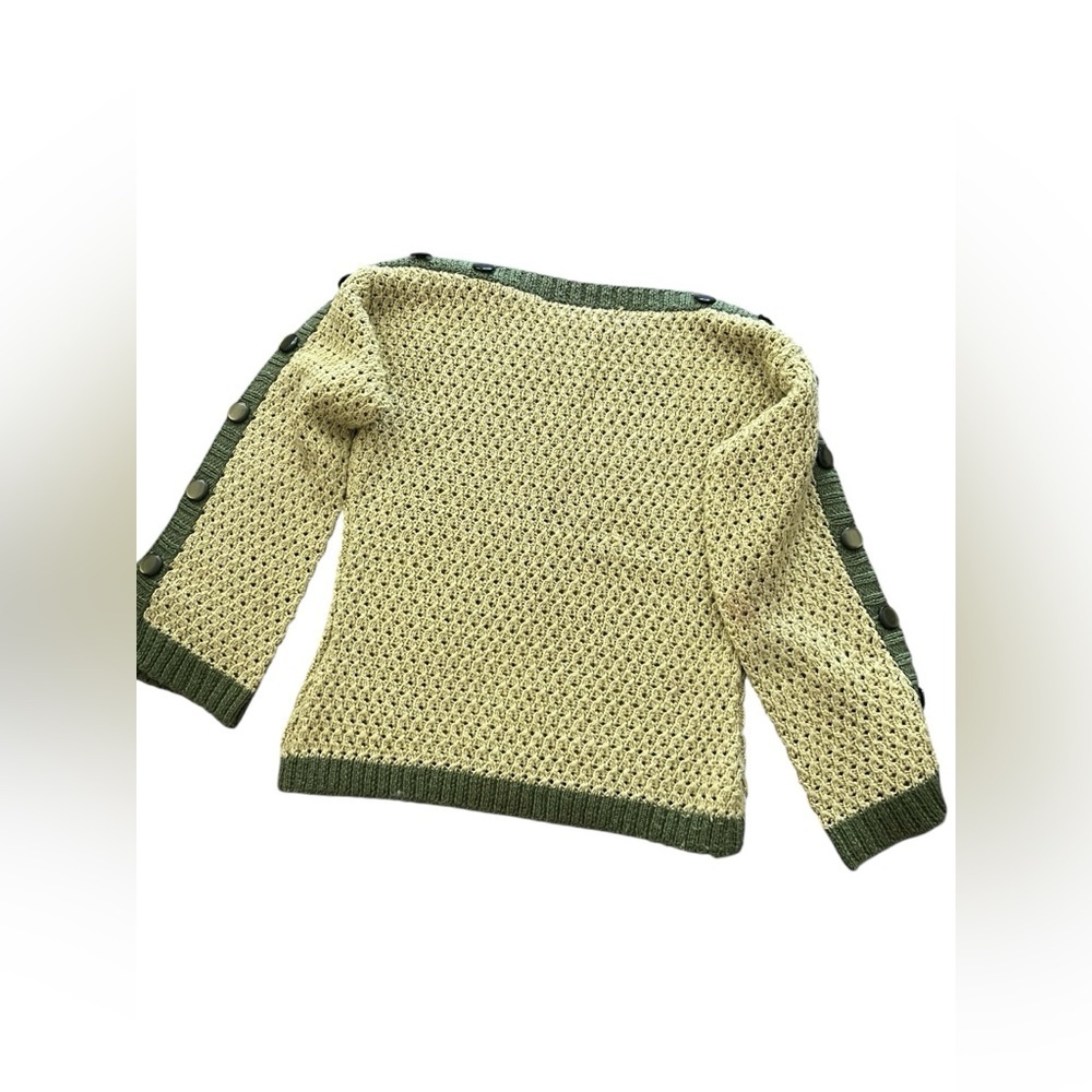 VINTAGE HANDMADE KNIT SWEATER - Picture 8 of 10